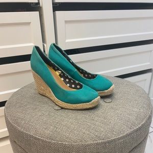 Target Teal wedges size 6 1/2.